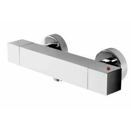 Bossini Cube Tермостат для душа, наружный, 1 выход 1/2, цвет: хром (Z004103.030)