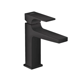 Hansgrohe Metropol Смеситель для раковины 110, на 1 отв, с донным клапаном, излив 135мм, цвет: черный матовый (32507670)