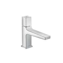 Hansgrohe Metropol Смеситель для раковины 100, на 1 отв, с донным клапаном Push-Open, излив 157мм, h89мм, рук. Select, цвет: хром (32570000)
