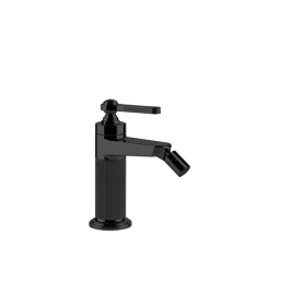GESSI VENTI20 Смеситель для биде на 1 отверстие, однорычажный, в комплекте с донным клапаном, цвет черный матовый (65007#299)