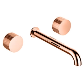 Stella Sirius Внешняя часть встраиваемого смесителя на 3 отв. цвет Copper satinato PVD (SR 01000 PV11)