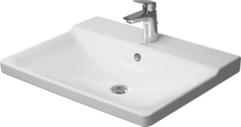 Раковина Duravit P3 Comforts для мебели с перел с 1 отв под смеситель вкл заглушку для перелива хром 650x500мм Цвет Белый (2332650000)