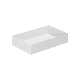 Раковина AZZURRA ELEGANCE Squared подвесная-накладная 60х38х15 см без отв под смеситель цвет белый