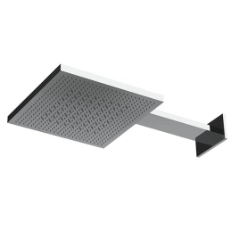 Almar VELVET DUAL FLOW Душевая лейка из стены, 300х300 мм, 2 режима, нерж. сталь (E044277.MS)