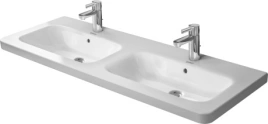 Раковина Duravit DuraStyle для мебели двойная с переливом 1300х480 мм с 2 отв под смесительитель цвет белый (2338130000)