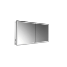 EMCO Prestige2 Зеркальный шкаф 1315 мм, встраиваемый, LED-подсветка, 2 двери, 2 полки, розетка, без EMCO light system (9897 071 09)