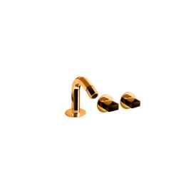 Fantini Venezia Смеситель для биде, 1 отв, с донным клапаном, излив 120мм, цвет: Matt Copper PVD (29 P9 N411SB)