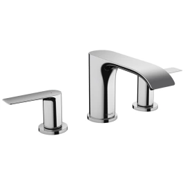 HANSGROHE VIVENIS Смеситель для раковины на 3 отверстия, с донным клапаном, цвет хром (75033000)