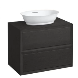 Laufen New Classic База под раковину подвесная, 1180х450х350 мм, 1 ящиком, цвет черный дуб (для раковины 812852, 812853) (4.0602.1.085.628.1)