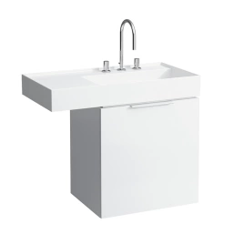 Laufen Kartell Тумба под раковину 810334/5, 595х455х615мм, с 1 выдвиж. ящиком с полкой, с сифоном, цвет: белый глянцевый (4.0755.1.033.631.1)