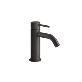 GESSI 316 Смеситель для раковины на 1 отверстие без донного клапана, излив 123мм, цвет: brushed black metal pvd (54002#707)