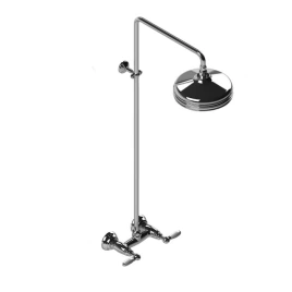 Stella Italica Leve Душевой комплект 3283/301/314A-220: смеситель, штанга+верхний душ 220мм, цвет: хром (IL 02412 CR00)