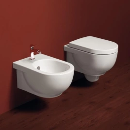 SIMAS E-LINE Унитаз подвесной 51х35см, цвет белый (без крепежа F85) (EL18bi)