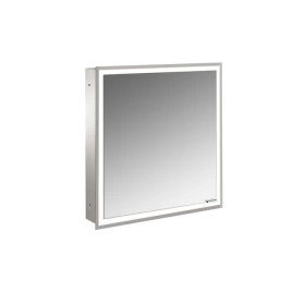 Emco Prime Зеркальный шкаф с подсветкой LED Facelift встраив. модель, 600 mm, 1-дверка, IP 20 петли слева, задняя панель цвет белый (9497 063 69)