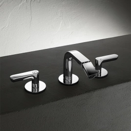 Fantini Icona Deco Смеситель для биде, 3 отв, с донным клапаном, цвет: хром (53 02 R108)