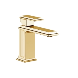 Gessi Eleganza Смеситель для раковины на 1 отверстие, без донного клапана, цвет: шлифованное золото (46002#087)