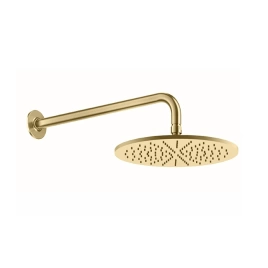 GESSI INCISO Душевая головка настенная, шарнирная на 1/2, 300мм, цвет: brushed brass pvd (58248#727)