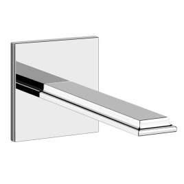 Gessi Eleganza Настенный излив на 1/2 для монтажа с удаленным управлением 46112+46106 (не входит в комплект), цвет: хром (46100#031)