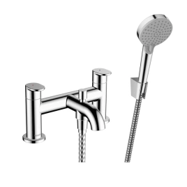 Hansgrohe Vernis Blend Смеситель на борт ванны, на 2 отверстия, и ручной душ Veris Blend Vario, цвет: хром (71461000)