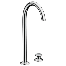 AX One Смеситель для раковины Select 260, на 2 отверстия, со сливом push-open, хром (48060000)