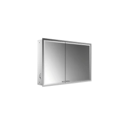 EMCO Prestige2 Зеркальный шкаф 1015 мм, встраиваемый, LED-подсветка, 2 двери, 2 полки, розетка, правый, с EMCO light system (9897 081 06)