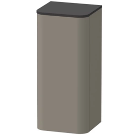 Duravit Happy D.2 Plus Пенал подвесной 880x400x360мм 1 дверь, 2 стекл. полки, DX, цвет: stone grey satin matt (без топа) (HP1260R9292)