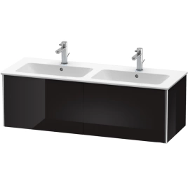 Duravit XSquare База под раковину 1280х478х400 мм, с 2 выдв ящик, Цвет черный глянц.(для 233613) (XS407504040)