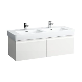Laufen Pro База подвесная 1220x450x390 мм под раковину 8.1496.7, 2 выдв ящика с органайзером, цвет белый глянцевый (4.8308.2.095.485.R)