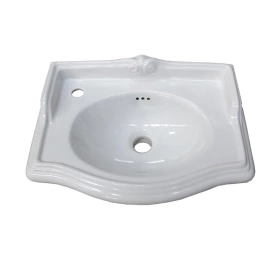 Раковина AZZURRA JUBILAEUM со спинкой 50x35см c 1 отв под смеситель слева цвет белый