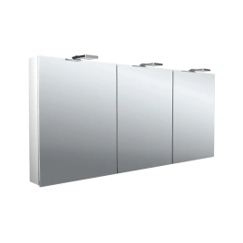 Emco Flat II Зеркальный шкаф с подсветкой LED-Leuchte, навесная модель, с подсв. для раковины, 3 дверки, 1600mm (9797 063 07)
