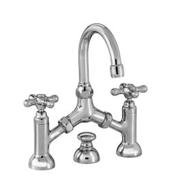 Stella Roma Смеситель для раковины на 3 отверстия 3215/351 с донным клапаном, цвет: хром (RM 00002 CR00)