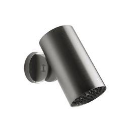 GESSI 316 FLESSA Верхний душ 79 мм, с настенным креплением, водопад, цвет Black Metal Brushed PVD (57207#707)
