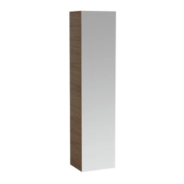 Laufen Alessi One Шкаф подвесной, 400х300х1700мм, с 1 зер дверцей, 4 полки, DX, цвет: орех (4.5802.2.097.630.1)