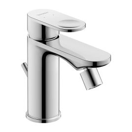 Duravit B.3 Смеситель для биде с донным клапаном, на 1 отв, излив 128мм, цвет: хром (B32400001010)