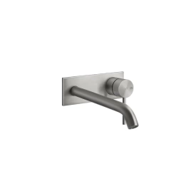 GESSI 316 Встраиваемый смеситель с изливом 200-170мм (внешние части), цвет: steel brushed (54090#239)