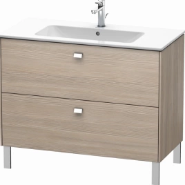 Duravit Brioso Тумба напольная под раковину 1020х479х683 мм, с 2 выдвижными ящиками, цвет сосна серебристая 31 (для 233610) (BR440301031)