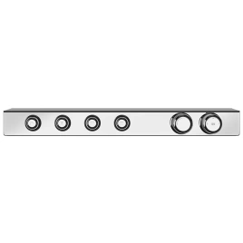 GESSI HI-FI ECLECTIC Смеситель для душа настенный встраиваемый, термостатический, с полкой, с 4 запорными кнопками, цвет хром (65256#031)