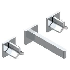 THG ICON-X TITANE Смеситель для раковины настенный, на 3 отверстия, внешняя часть, цвет хром (U7L-A02-40GB)
