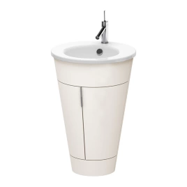 Duravit Starck 1 Тумба напольная 600x560xh825 мм, для раковины 040658, с 2мя дверцами, 1 полка, цвет: nordic white satin matt (S1952003939)