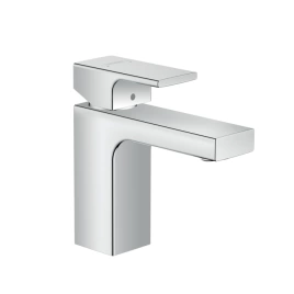 Hansgrohe Vernis Shape Смеситель для раковины 100, на 1 отв, с донным клапаном, излив 108мм, h88мм, цвет: хром (71561000)