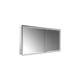 EMCO Prestige2 Зеркальный шкаф 1315 мм, встраиваемый, LED-подсветка, 2 двери, 2 полки, розетка, с EMCO light system (9897 081 09)