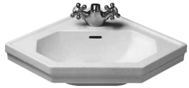 Раковина Duravit 1930 с перел и 1отв под смеситель 59х45х Н 195см Цвет Белый (793420000)