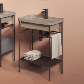 Artceram FUORI SCALA Сетчатая полка для прямоугольной консоли 60 см, цвет moka (TFA007 56)