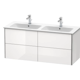 Duravit XSquare База под раковину 1280х478х560 мм, с 4 выдв ящиками, Цвет белый глянц.(для 233613) (XS417502222)