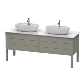 Duravit Luv База напольная, 743x1788x570, 2 выдв.ящика, цвет каменно-серый шелковисто-матовый (LU9567B9292)