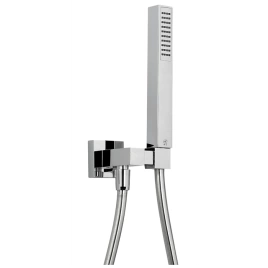 CISAL Shower Душевой гарнитур:ручная лейка,шланг 150 см,держатель настенный для лейки, цвет хром (DS01828021)