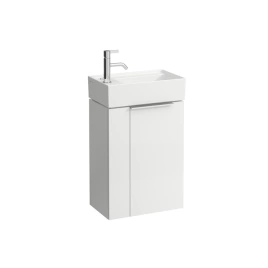 Laufen Kartell Тумба под раковину 815335, 445х275х615мм, с 1 дверцей DX, с сифоном, цвет: белый глянцевый (4.0751.1.033.631.1)