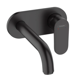 Hansgrohe Vernis Blend Смеситель для раковины, встраиваемый, излив 207мм, внешняя часть, цвет: матовый черный (71576670)