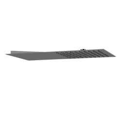 GESSI Tremillimetri Верхний душ QUADRO 300х550 мм, цвет: Black Metal Brushed PVD (33081#707)