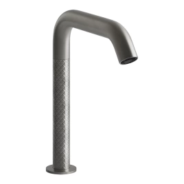 GESSI 316 INTRECCIO Смеситель для раковины, электронный, с кран-фильтром для регулировки температ и напора воды, выс излива 230 мм, цвет Steel Brushed (54180#239)